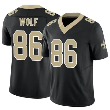 Men's Nike New Orleans Saints Ethan Wolf Black Vapor F.U.S.E. Jersey - Limited