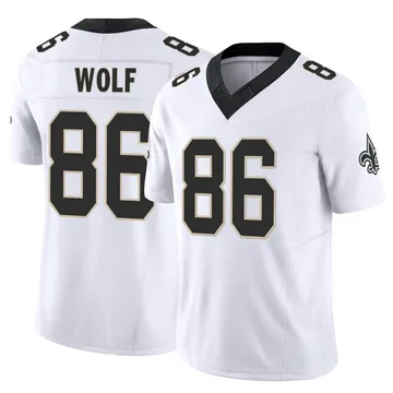 Men's Nike New Orleans Saints Ethan Wolf White Vapor F.U.S.E. Jersey - Limited