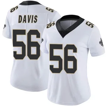 Men's Nike Demario Davis Black New Orleans Saints Game Player Jersey Size: Large