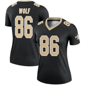 Women's Nike New Orleans Saints Ethan Wolf Black Jersey - Legend