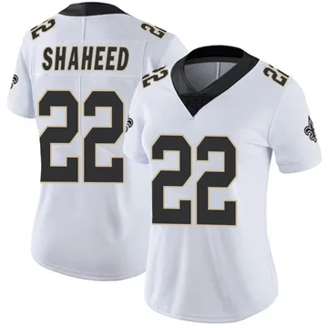 Women's Nike New Orleans Saints Rashid Shaheed White Vapor Untouchable Jersey - Limited