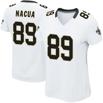 Women's Nike New Orleans Saints Samson Nacua White Jersey - Game