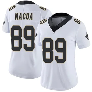 Women's Nike New Orleans Saints Samson Nacua White Vapor Untouchable Jersey - Limited