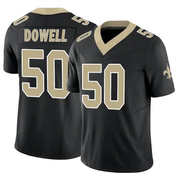 Andrew Dowell Men's Nike Black New Orleans Saints Custom Game Jersey Size: 3XL