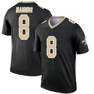 Youth Nike New Orleans Saints Archie Manning Black Jersey - Legend