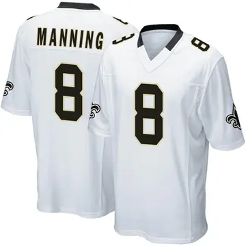 Men's Mitchell Ness Archie Manning Platinum New Orleans Saints NFL