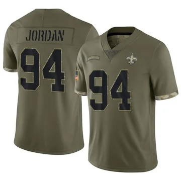 Men's New Orleans Saints Cam Jordan #94 Legend Black T-Shirt