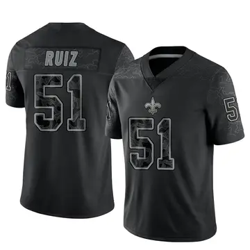 Nike New Orleans Saints No51 Cesar Ruiz Gold Youth Stitched NFL Limited Inverted Legend 100th Season Jersey