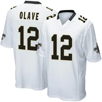 Men's Chris Olave New Orleans Saints White Jersey - All Stitched - Vgear