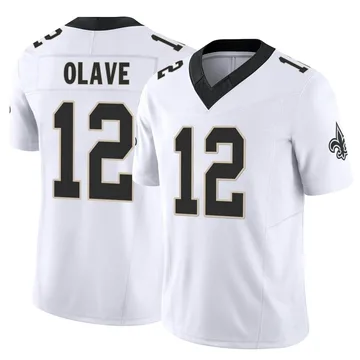 Men's Chris Olave New Orleans Saints White Jersey - All Stitched