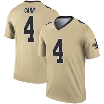 Nike Youth New Orleans Saints Derek Carr #4 Black Game Jersey