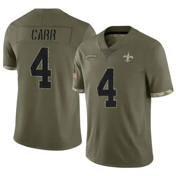 Nike Youth New Orleans Saints Derek Carr #4 Black Game Jersey