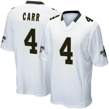 New Orleans Saints Derek Carr White Color Rush Vapor Untouchable Limited  Jersey