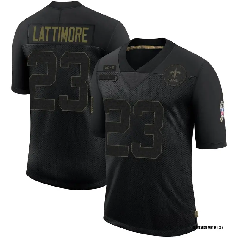 Nike New Orleans Saints No23 Marshon Lattimore Camo Men's Stitched NFL Limited 2018 Salute To Service Jersey