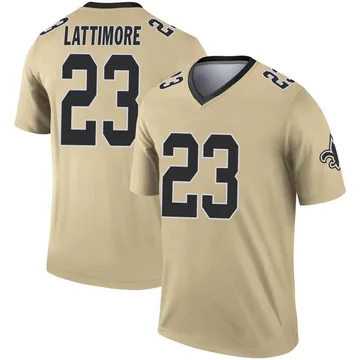 New Orleans Saints Jersey - Youth Lattimore #23 - BLACK & GOLD SPORTS