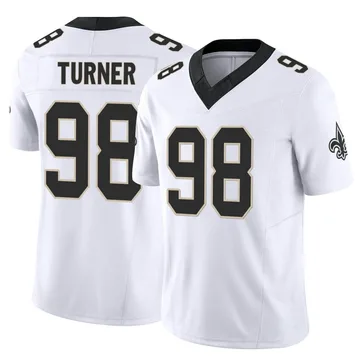 New Orleans Saints Nike Home Game Jersey - Black - Payton Turner - Mens