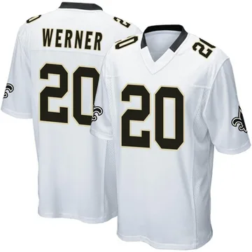 Men's Nike Pete Werner Black New Orleans Saints Game Jersey