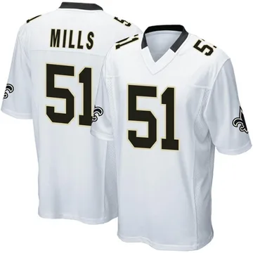 Youth Nike Sam Mills Black New Orleans Saints Retired Game Jersey